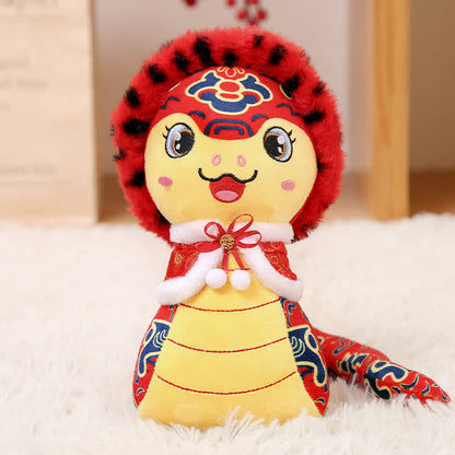 Cute Mascot Snake Plush Toy Ornament - 2PCS - B - 9.84"W x 8.66"L x 13.78"H - image 10