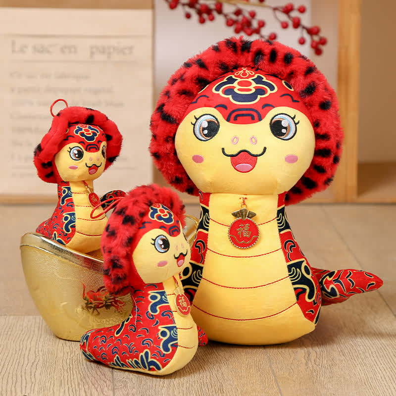 Cute Mascot Snake Plush Toy Ornament - image 1
