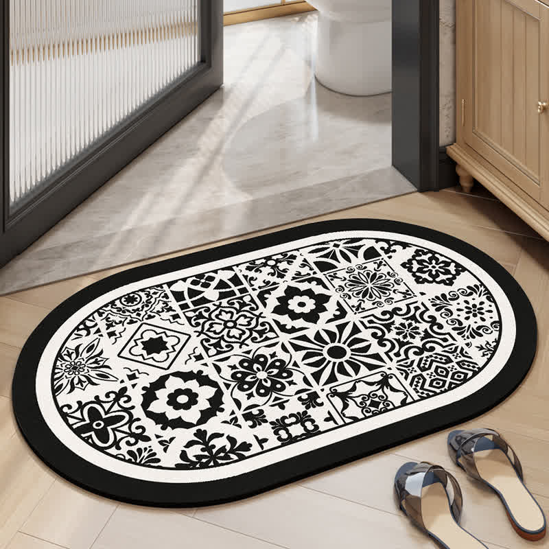 Quick-dry Vintage Elegant Bath Mat - 19" x 31" - image 0