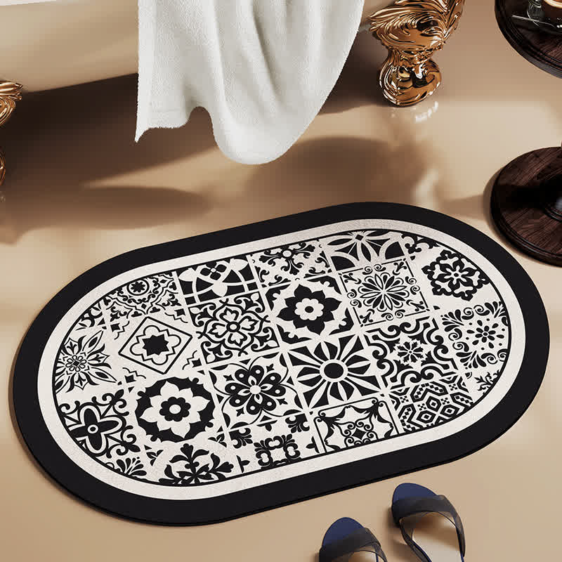 Quick-dry Vintage Elegant Bath Mat - image 1
