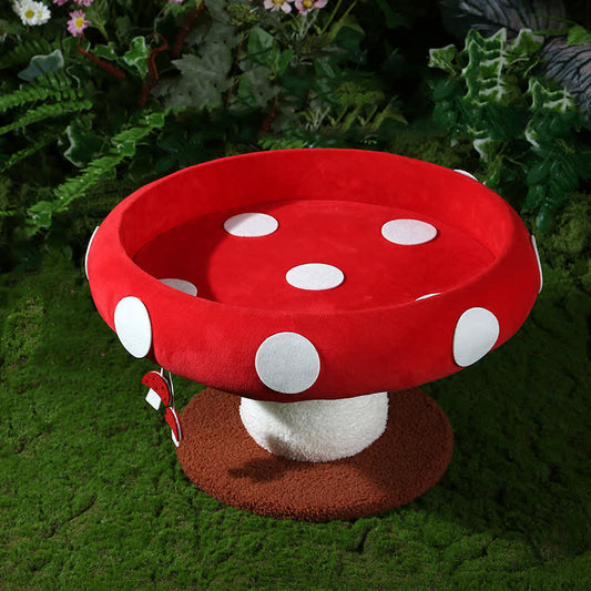 Thickened Warm Mushroom Cat House - 18.1"W x 18.1"D x 10.63"H - image 0