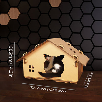 Corrugated Paper Waterproof Pet House - A - image 1