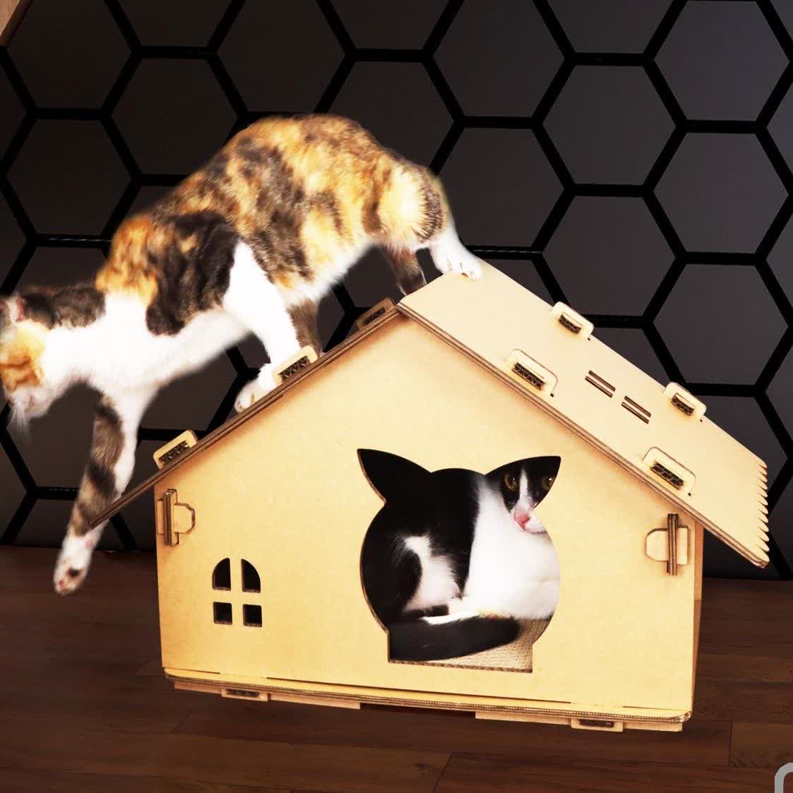 Corrugated Paper Waterproof Pet House - image 0