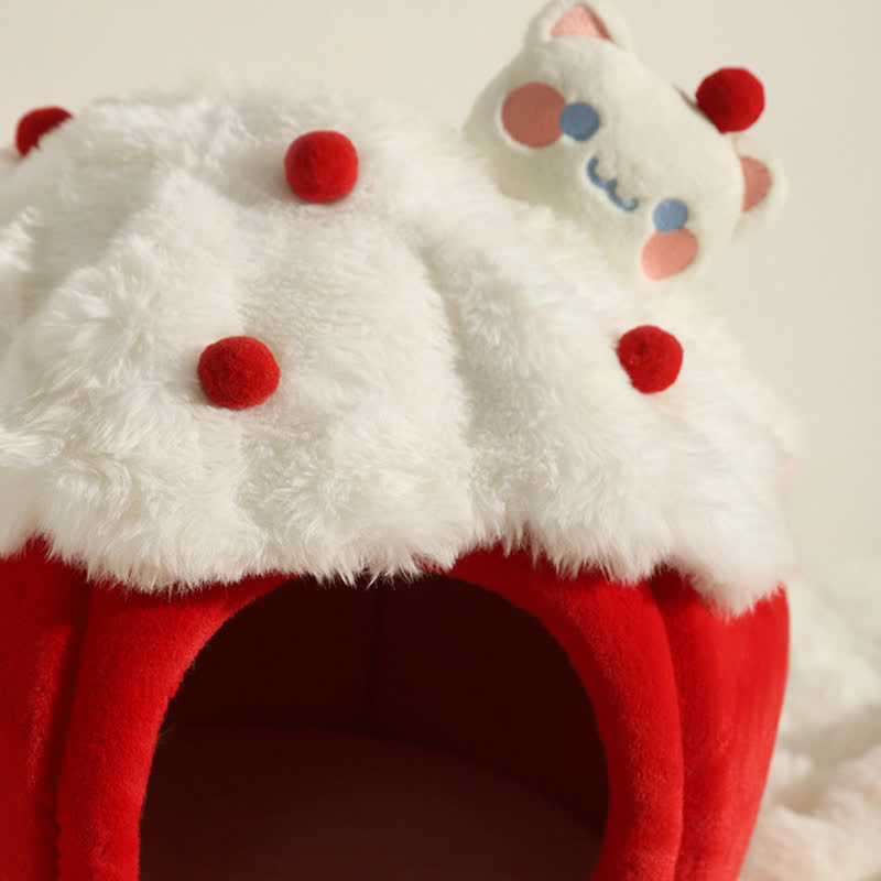 Cute Winter Warm Fleece Pet Bed - image 2