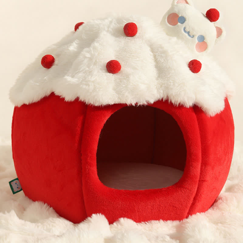 Cute Winter Warm Fleece Pet Bed - image 1