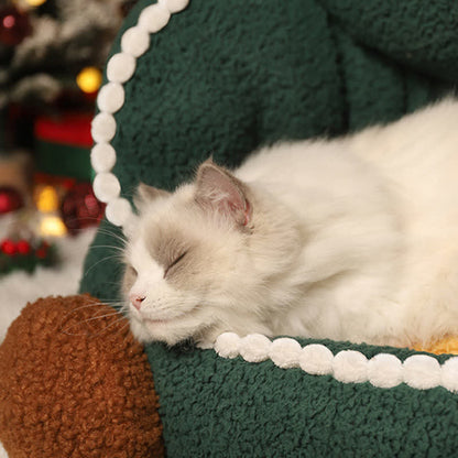 Christmas Tree Soft Fleece Pet Bed - image 3