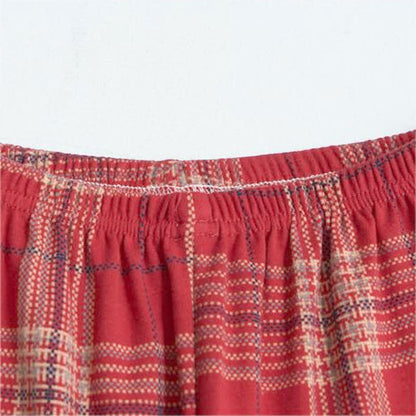 Lattice Cotton Long Sleeves Pajama Set - image 6