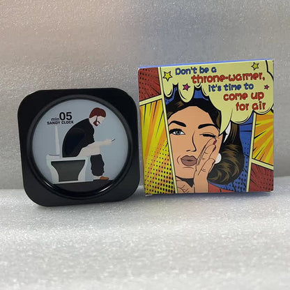 Five-minutes Hourglass Timer Stress Relief Tool - Black - 3PCS - 3.54" x 3.54" x 1.38" - image 0