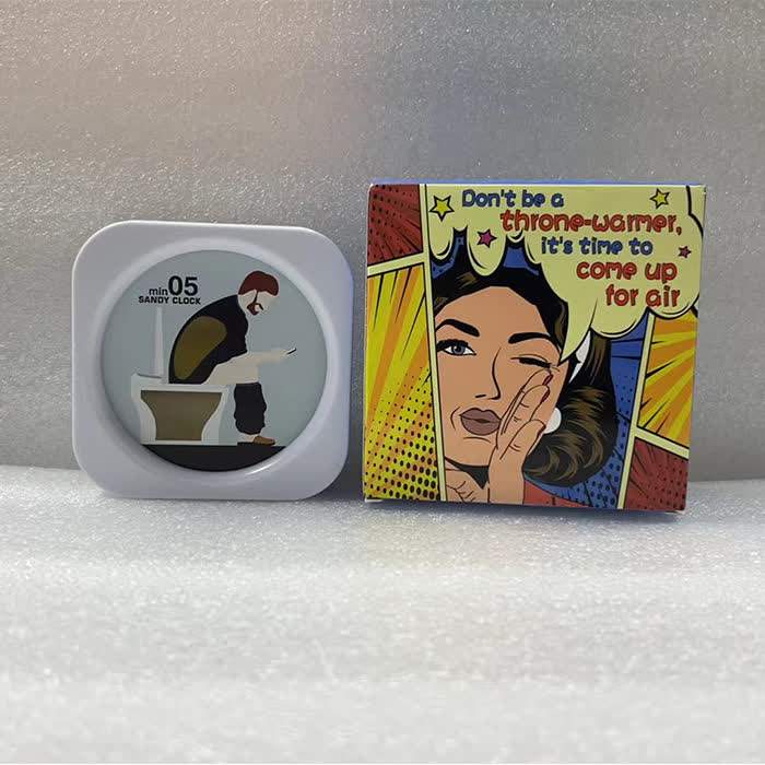 Five-minutes Hourglass Timer Stress Relief Tool - White - 3PCS - 3.54" x 3.54" x 1.38" - image 3