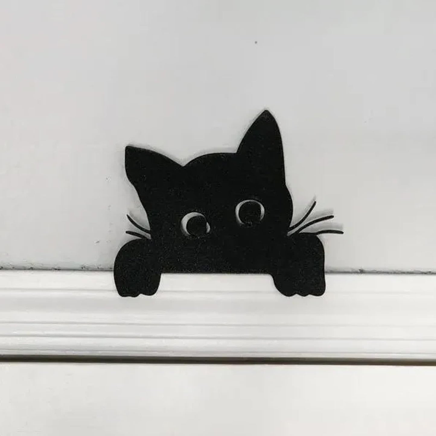 Metal Adorable Cat Home Decor Door Topper - Peeking Cat - 1PC - image 2