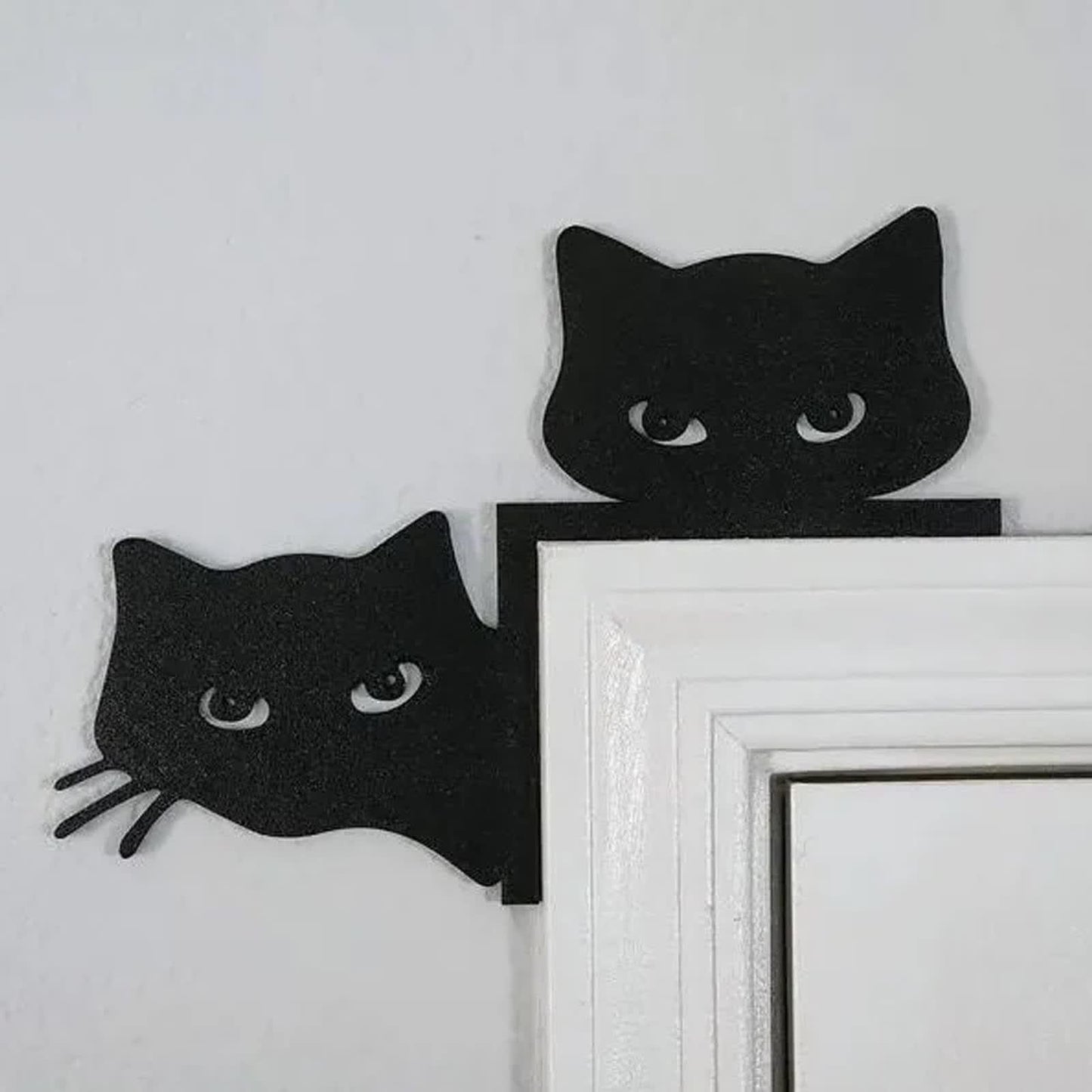 Metal Adorable Cat Home Decor Door Topper - Two Cats - 1PC - image 3