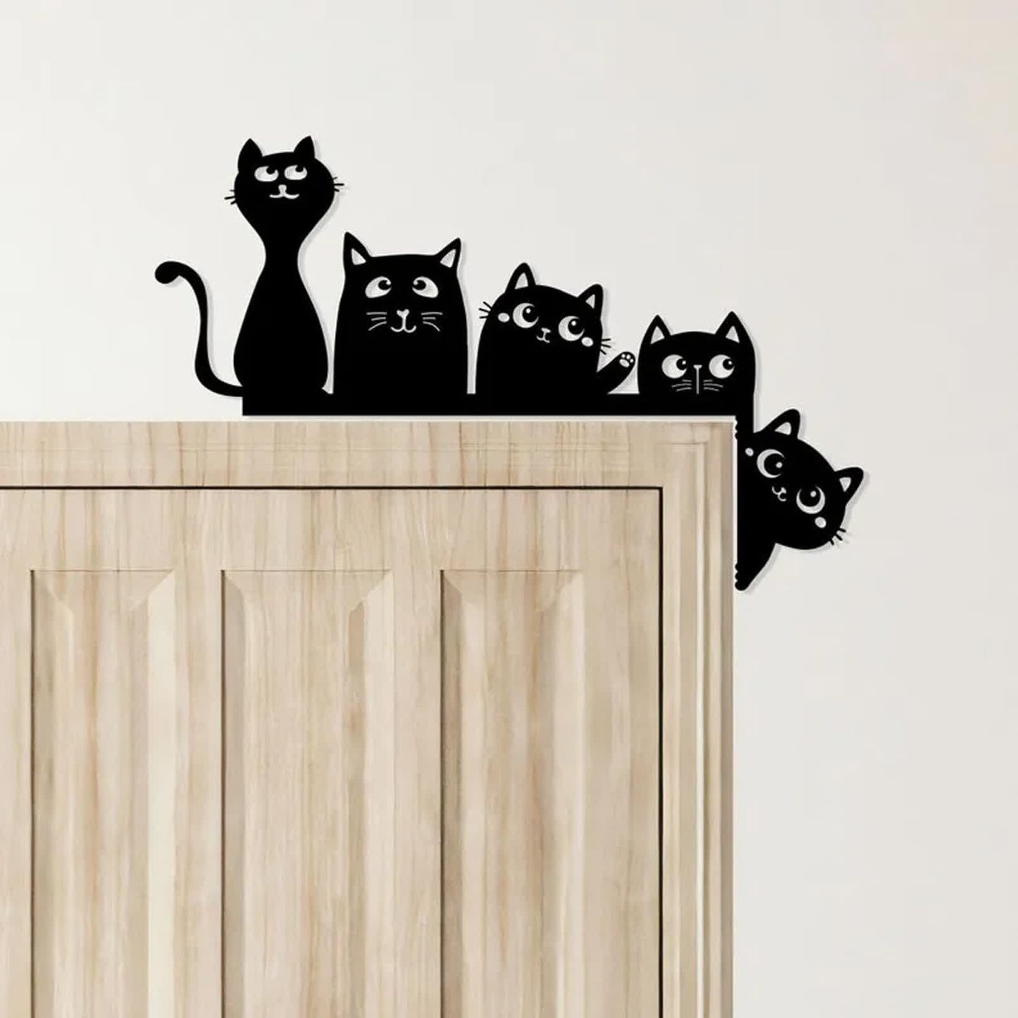 Metal Adorable Cat Home Decor Door Topper - Five Cats - 1PC - image 5
