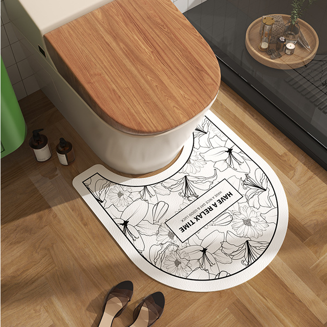 Floral Diatom Mud Anti-slip Bath Mat  - image 6