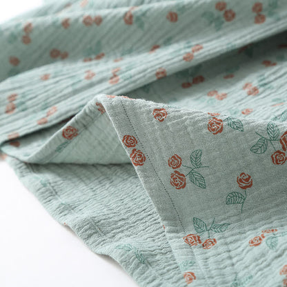 Kimono Rural Rose Cotton Gauze Pajama Set - image 6