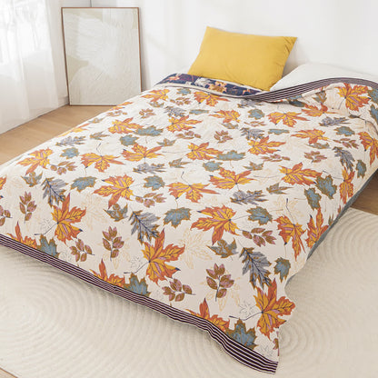 Cotton Gauze Maple Leaf Breathable Quilt - image 1