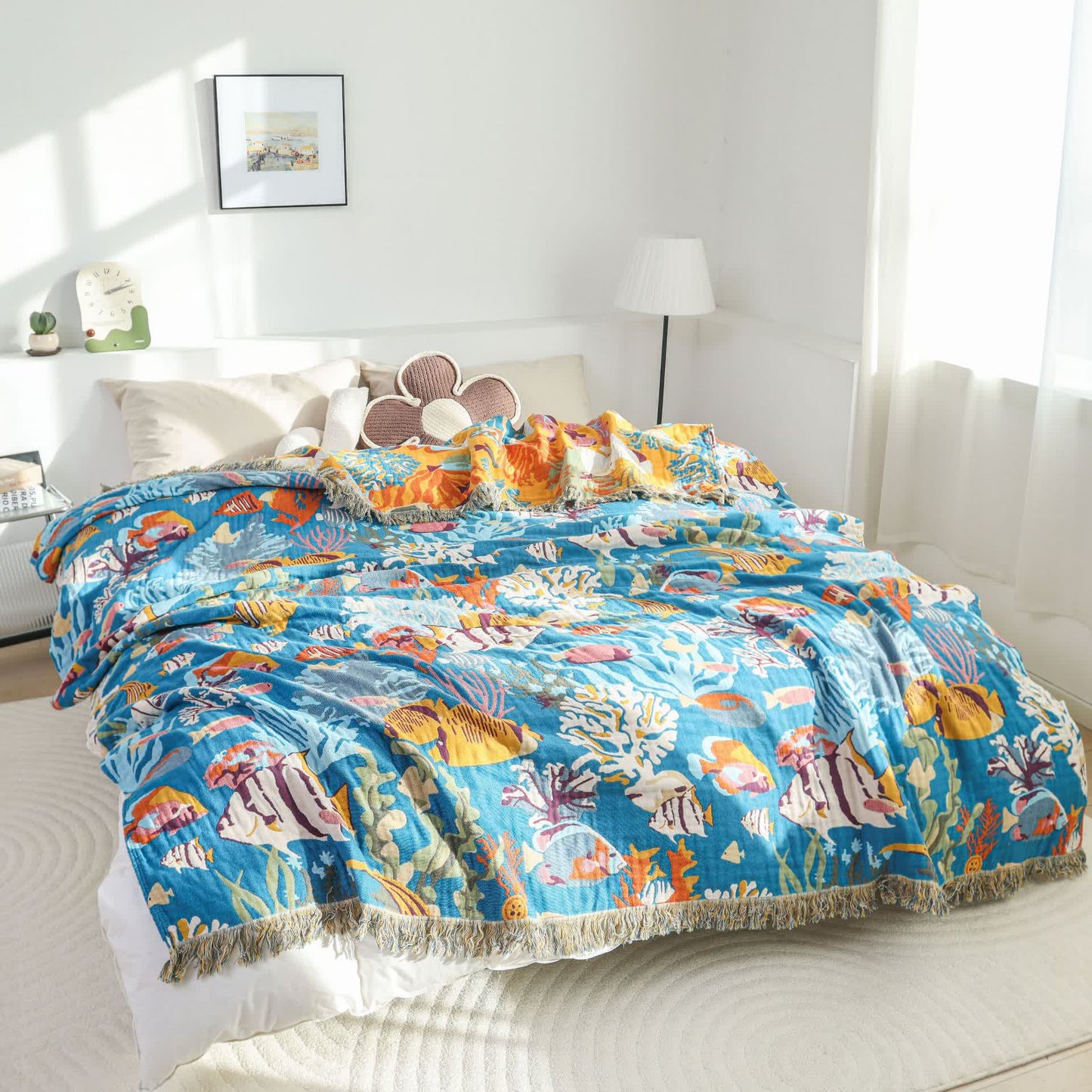 Underwater World Cotton Gauze Blanket - image 3