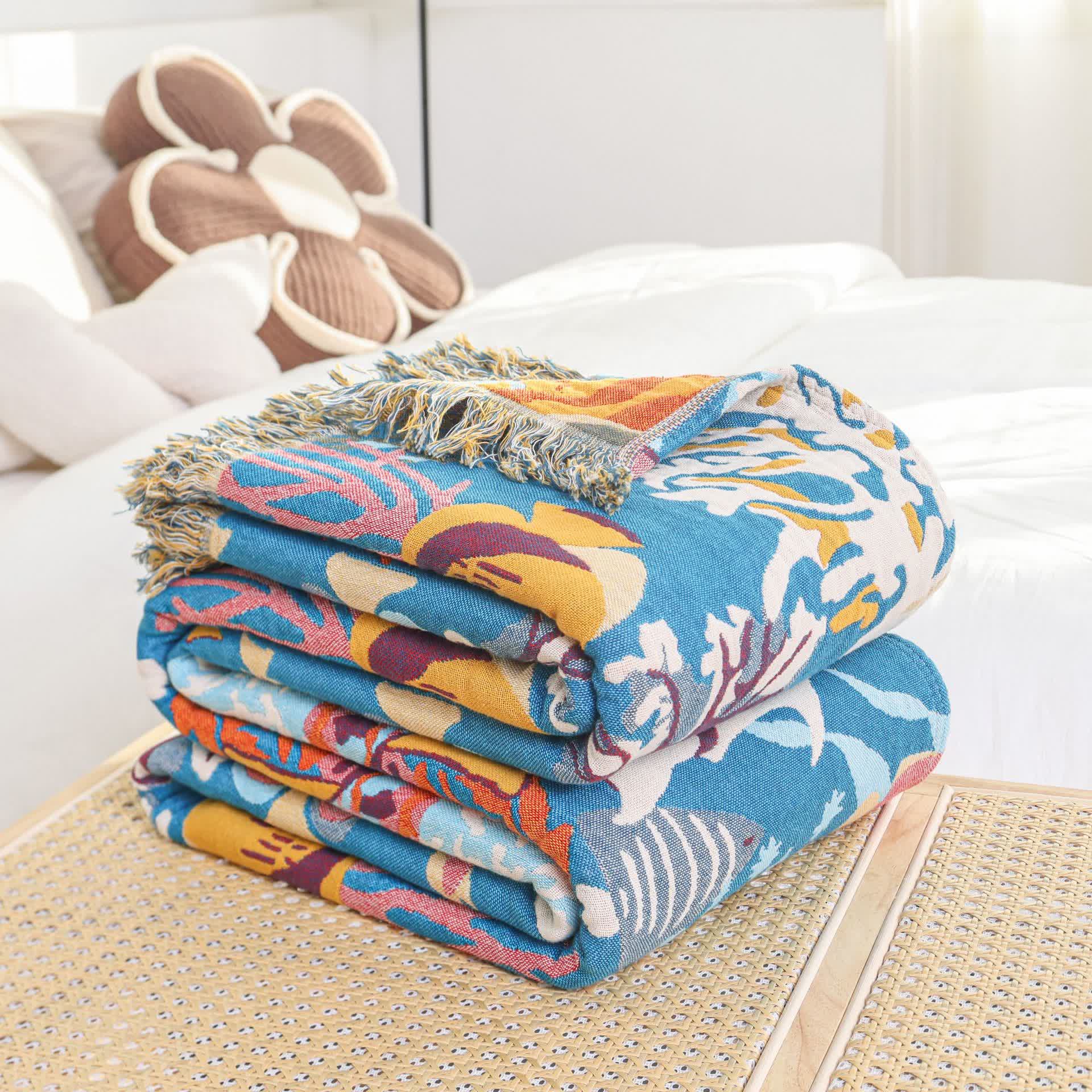 Underwater World Cotton Gauze Blanket - image 2