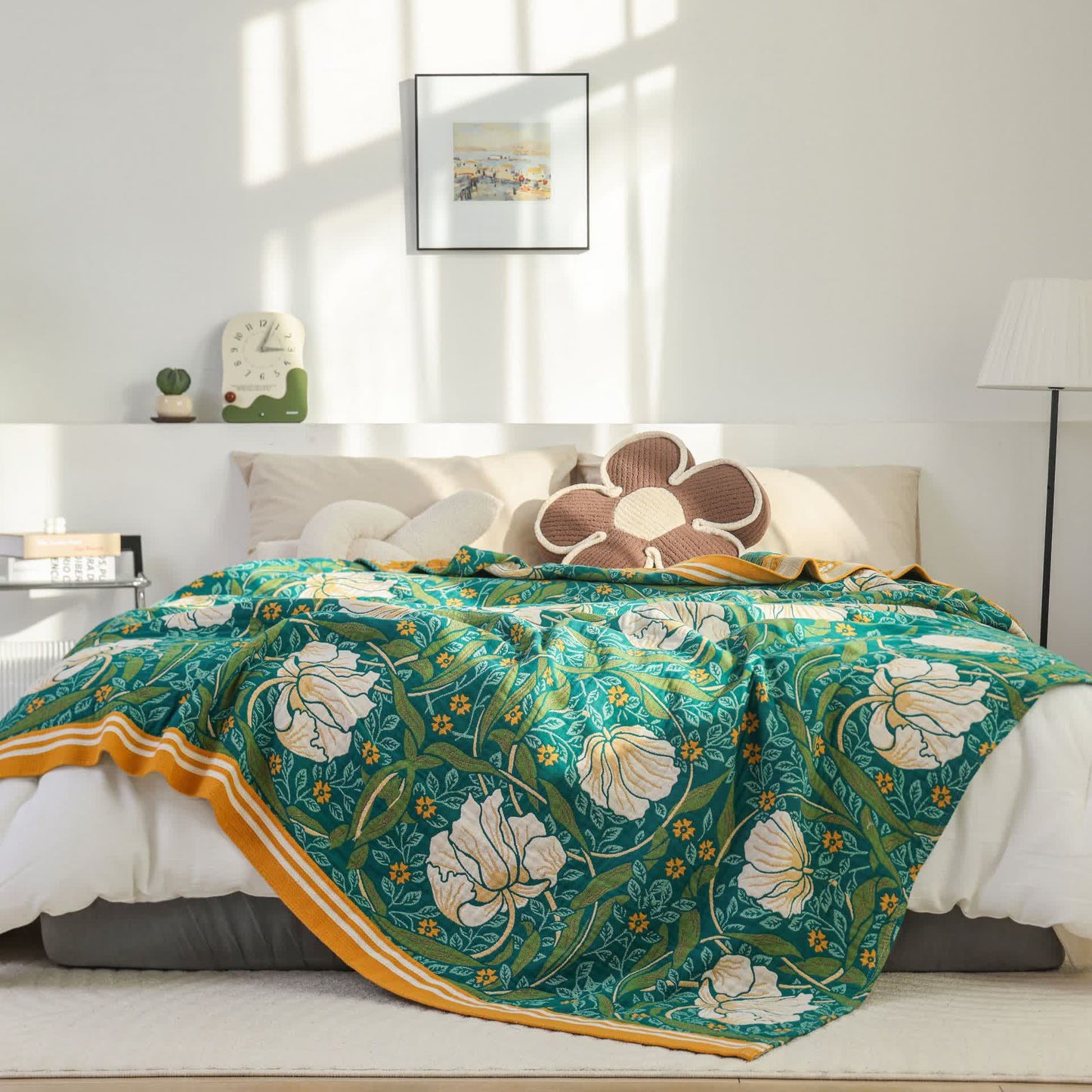 Pure Cotton Elegant Pastoral Soft Blanket - image 3