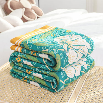 Pure Cotton Elegant Pastoral Soft Blanket - image 2