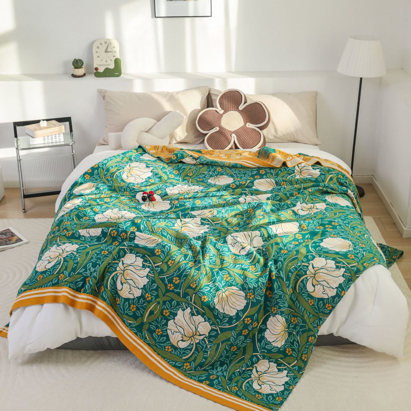 Pure Cotton Elegant Pastoral Soft Blanket - image 4
