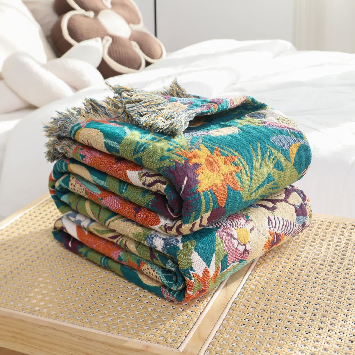 Pure Cotton Tropical Style Lighweight Blanket  - image 2