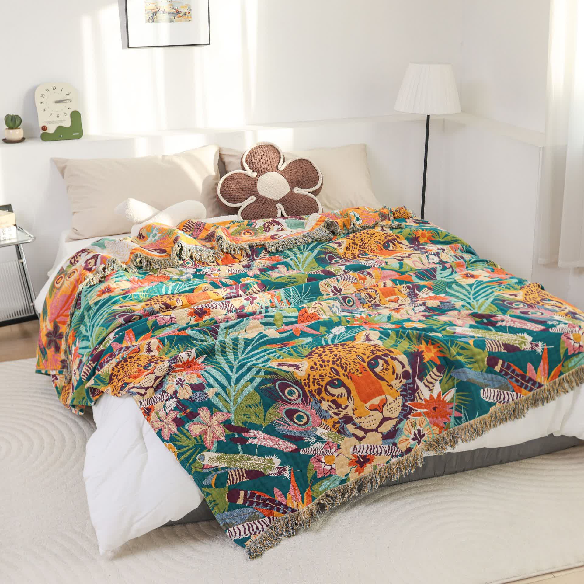 Pure Cotton Tropical Style Lighweight Blanket  - image 3