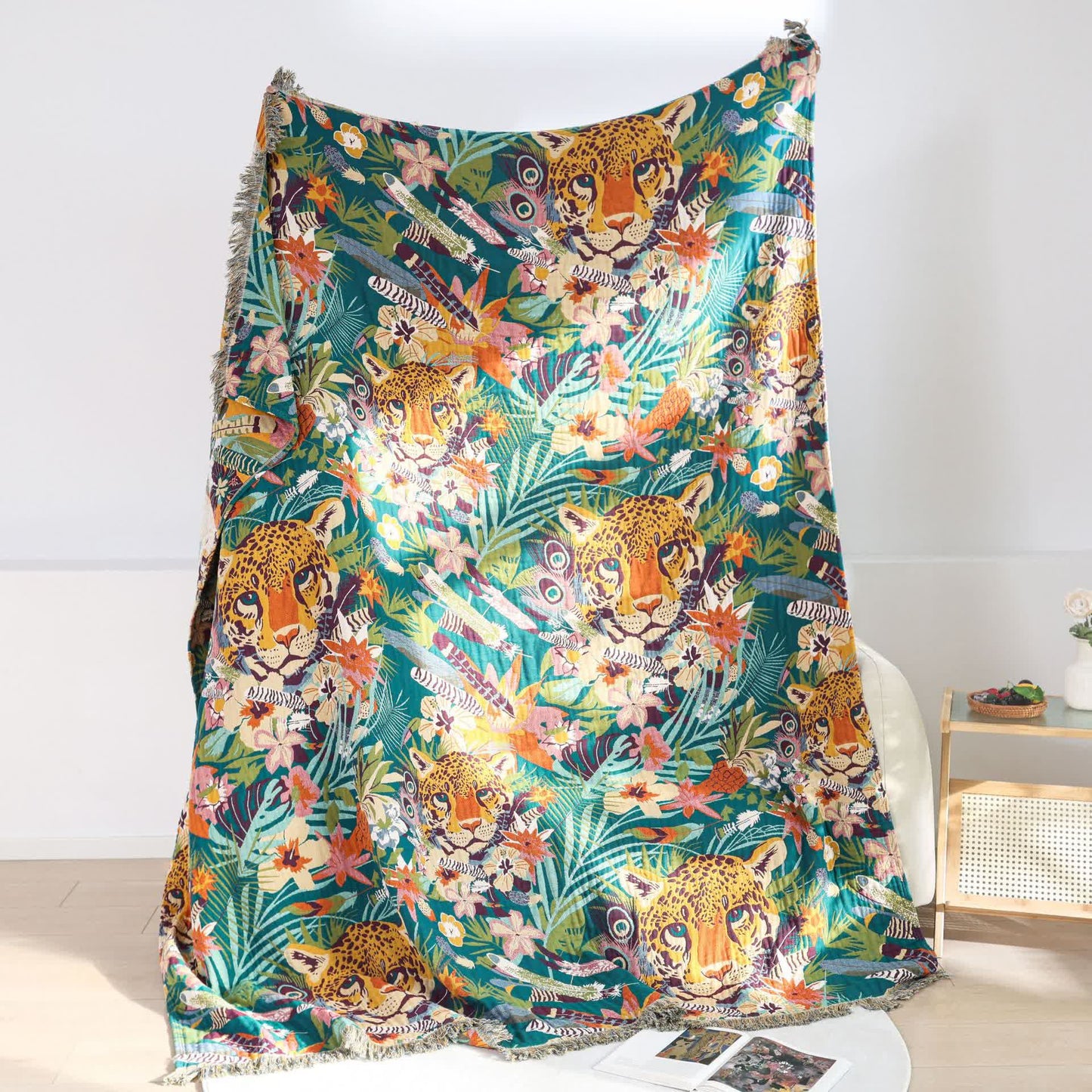 Pure Cotton Tropical Style Lighweight Blanket  - image 1