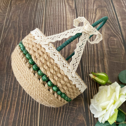 Sunflower Handmade Tabletop Storage Basket - image 2