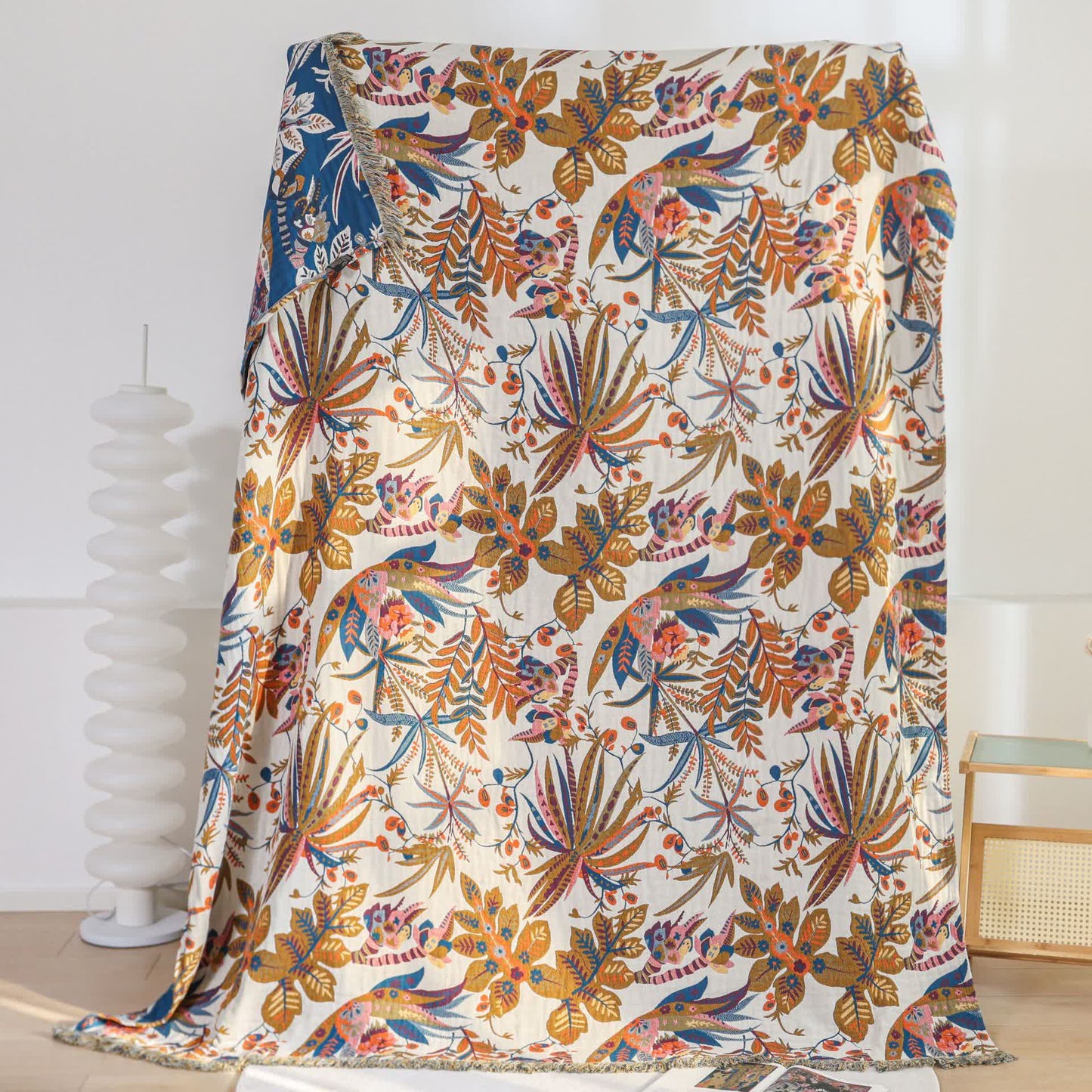 Retro Leaf Cotton Gauze Lightweight Quilt - image 2