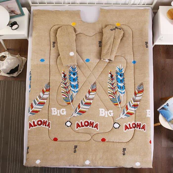 Thickened Warm Wearable Quilt with Sleeves - image 3