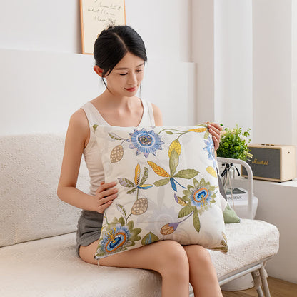 Floral Portable Pillow Quilt with Sleeves - image 8