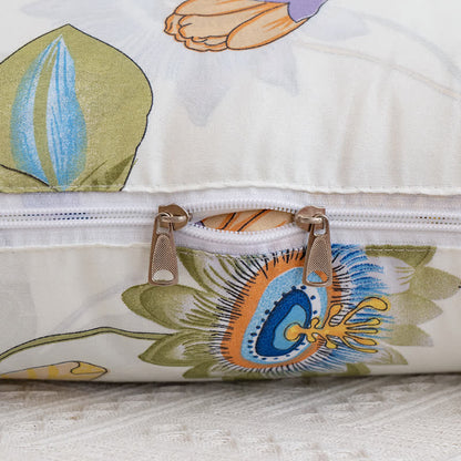 Floral Portable Pillow Quilt with Sleeves - image 9