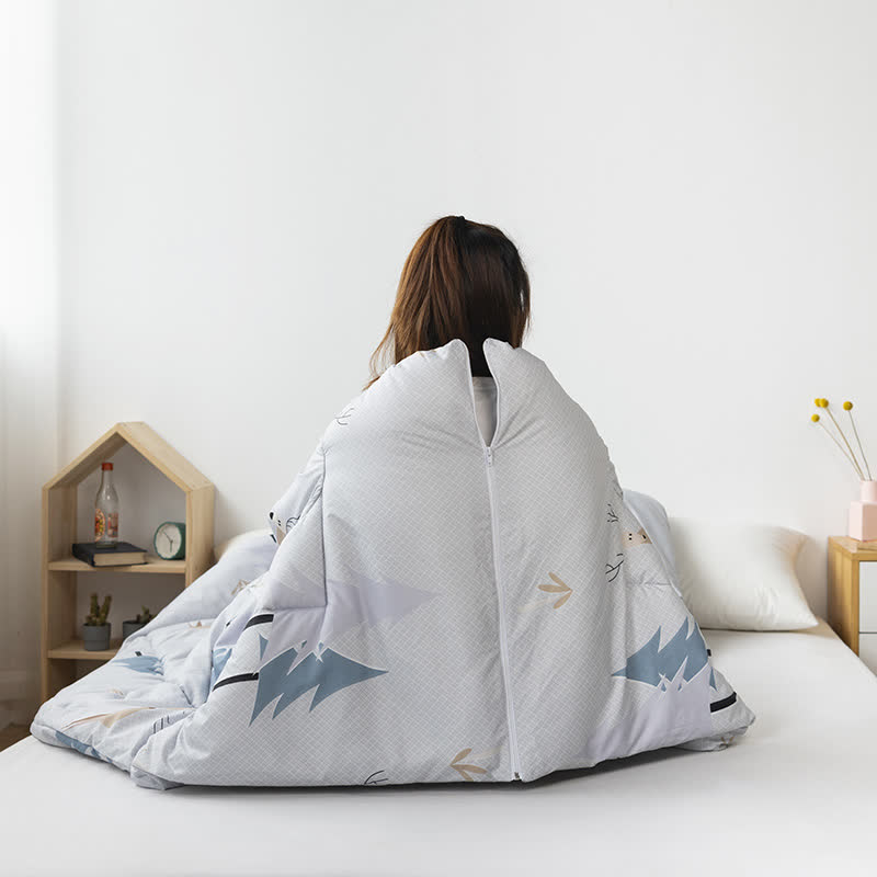 Functional Portable Pillow Quilt With Sleeves - image 9