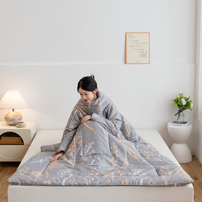 Pastoral Portable Pillow Wearable Quilt With Sleeves - image 4