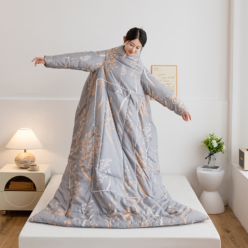 Pastoral Portable Pillow Wearable Quilt With Sleeves - image 2