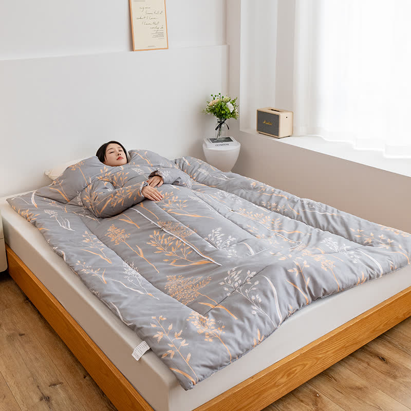 Pastoral Portable Pillow Wearable Quilt With Sleeves - image 5