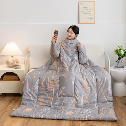 Pastoral Portable Pillow Wearable Quilt With Sleeves - 59"W x 79"L - image 0