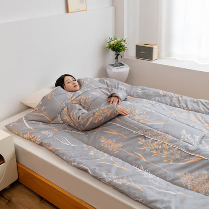 Pastoral Portable Pillow Wearable Quilt With Sleeves - image 6