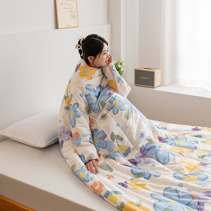 Refresh Floral Portable Pillow Wearable Quilt - image 4