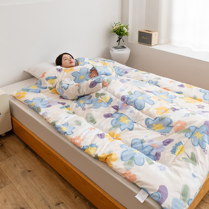 Refresh Floral Portable Pillow Wearable Quilt - image 6