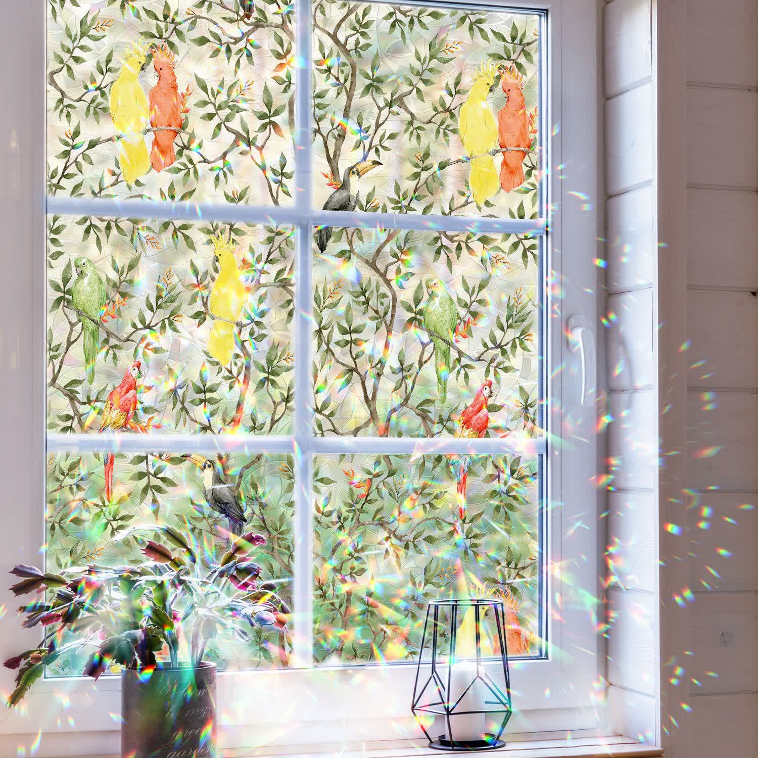 Garden Decals Stained Static Glass Window Cling - image 2