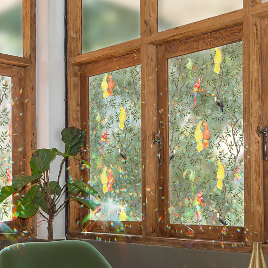 Garden Decals Stained Static Glass Window Cling - 3PCS - 16.92"W x 118.11"L - image 0