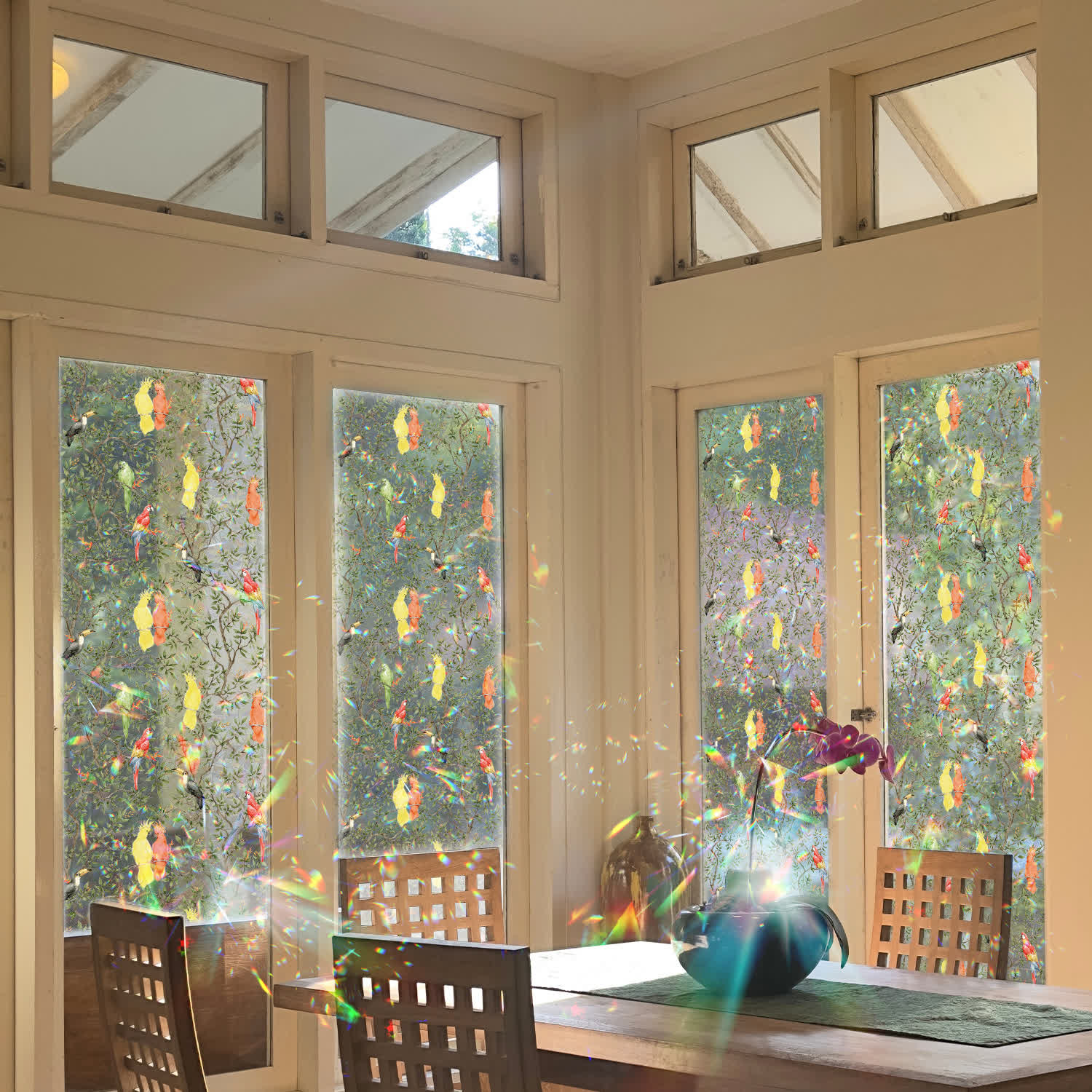 Garden Decals Stained Static Glass Window Cling - image 1