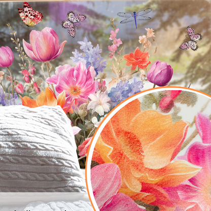  Floral Butterfly Transparent Static Window Cling - image 2