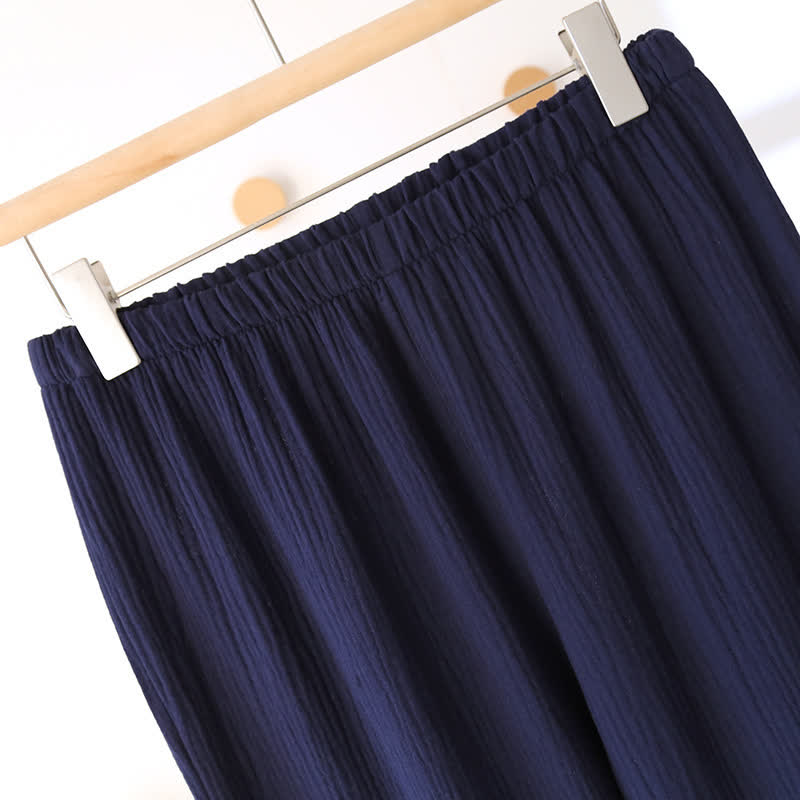 Neutral Kimono Cotton  Gauze Pajama Set - image 9