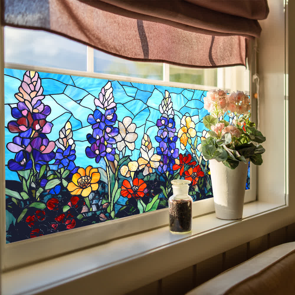 Removable Non-Adhesive Stained Glass Window Film - image 2