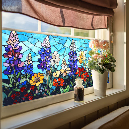 Removable Non-Adhesive Stained Glass Window Film - image 2