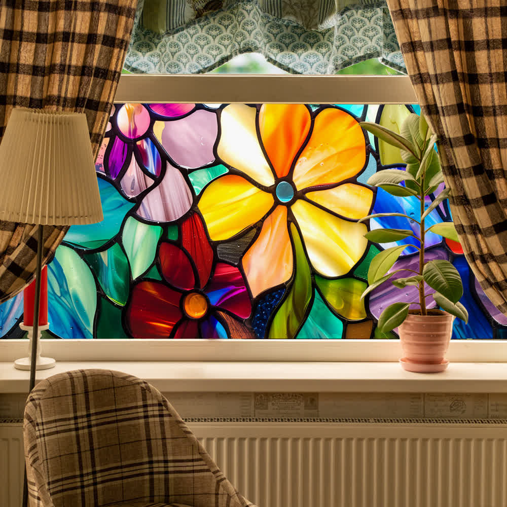 Removable Stained Glass Window Decorative Film - image 6
