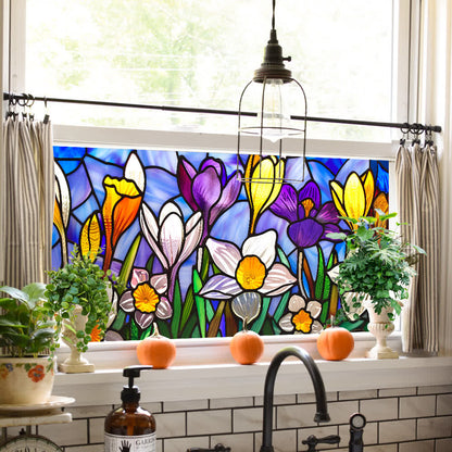 Removable Stained Glass Window Decorative Film - image 1