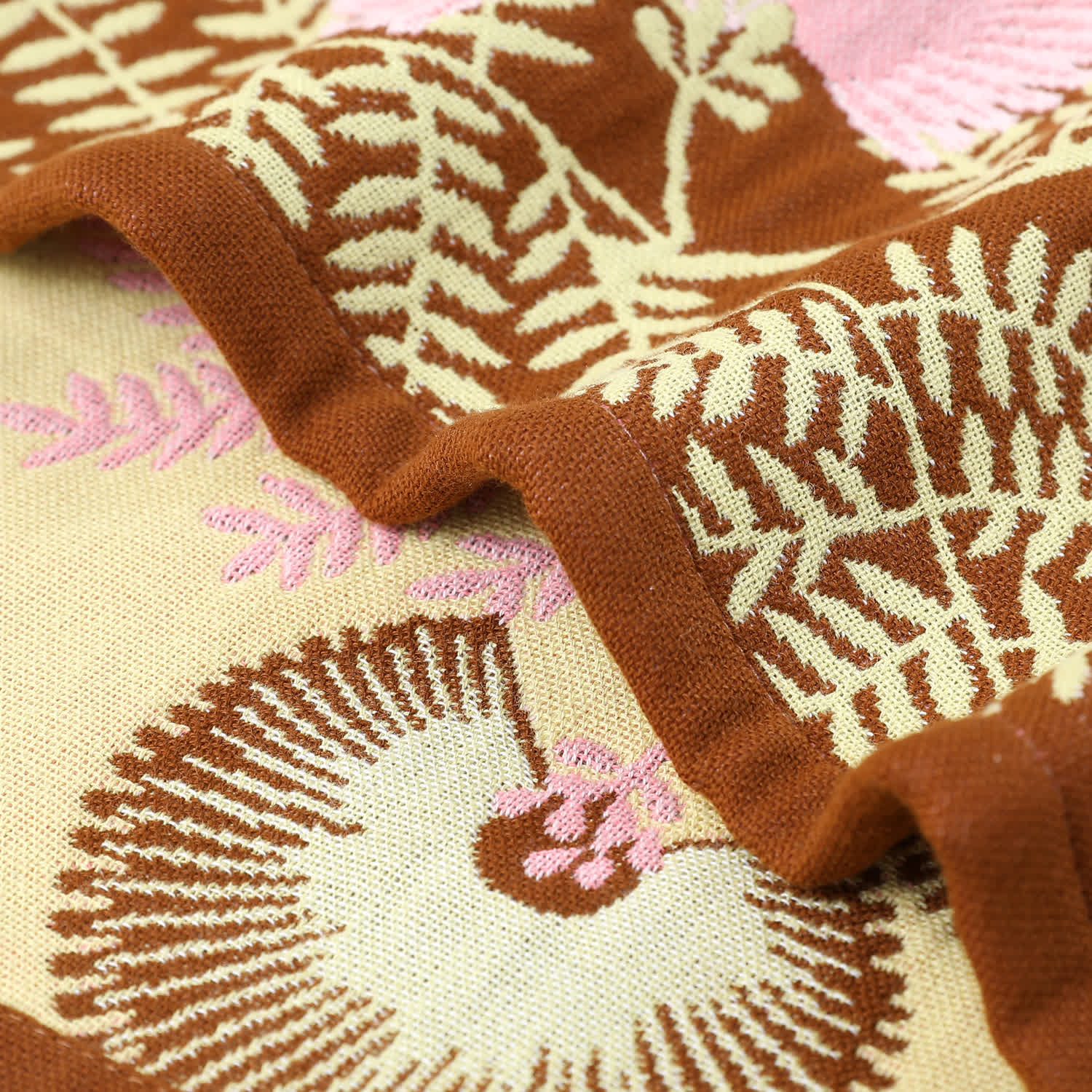 Cotton Gauze Jacquard Retro Floral Kitchen Towel - image 8